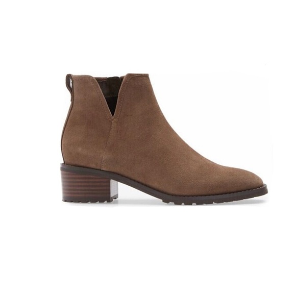 Blondo Sawyer Waterproof Brown Leather Ankle Boots - Picture 1 of 9